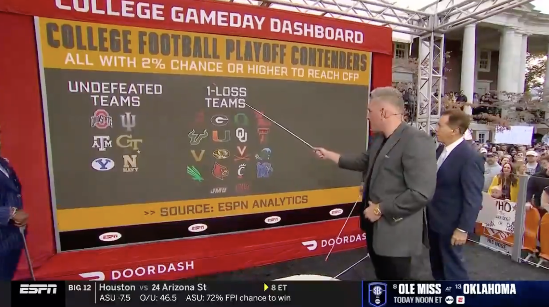 Pat McAfee drops Chauncey Billups joke on ‘College GameDay’