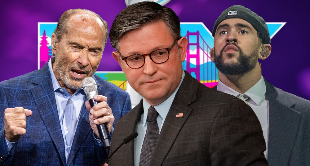 Mike Johnson suggests Lee Greenwood over Bad Bunny for Super Bowl halftime