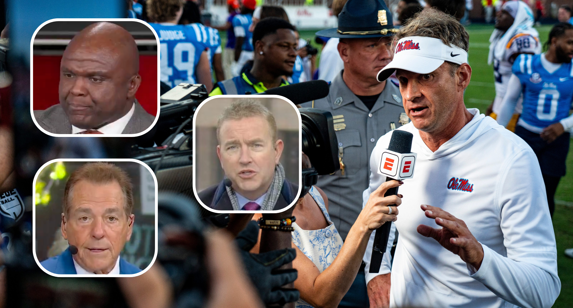 ESPN analysts’ bizarre Lane Kiffin defenses gets significant pushback