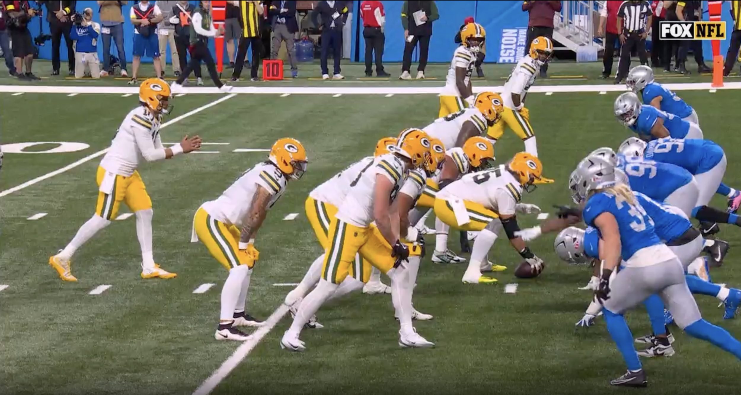 Fox replay shows Matt LaFleur late on timeout call after false start