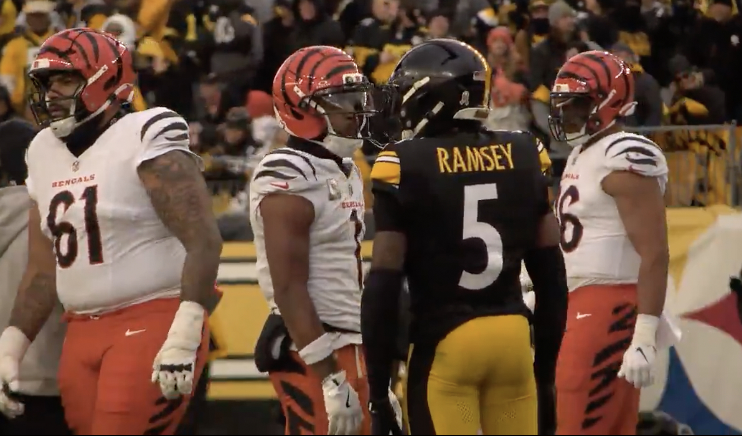 Video emerges of Ja’Marr Chase spitting on Jalen Ramsey