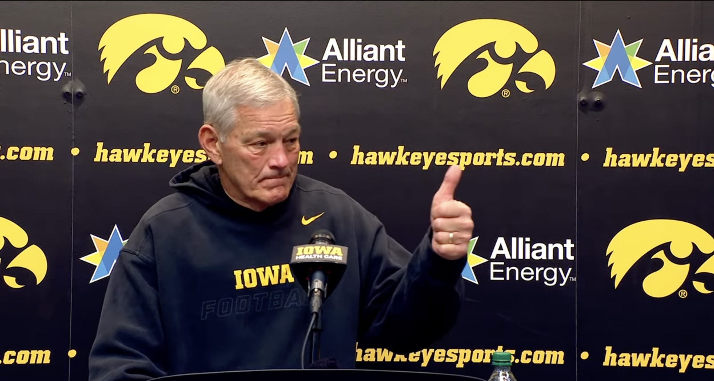 Kirk Ferentz delivers surprise tribute to longtime Gazette columnist Michael Hlas