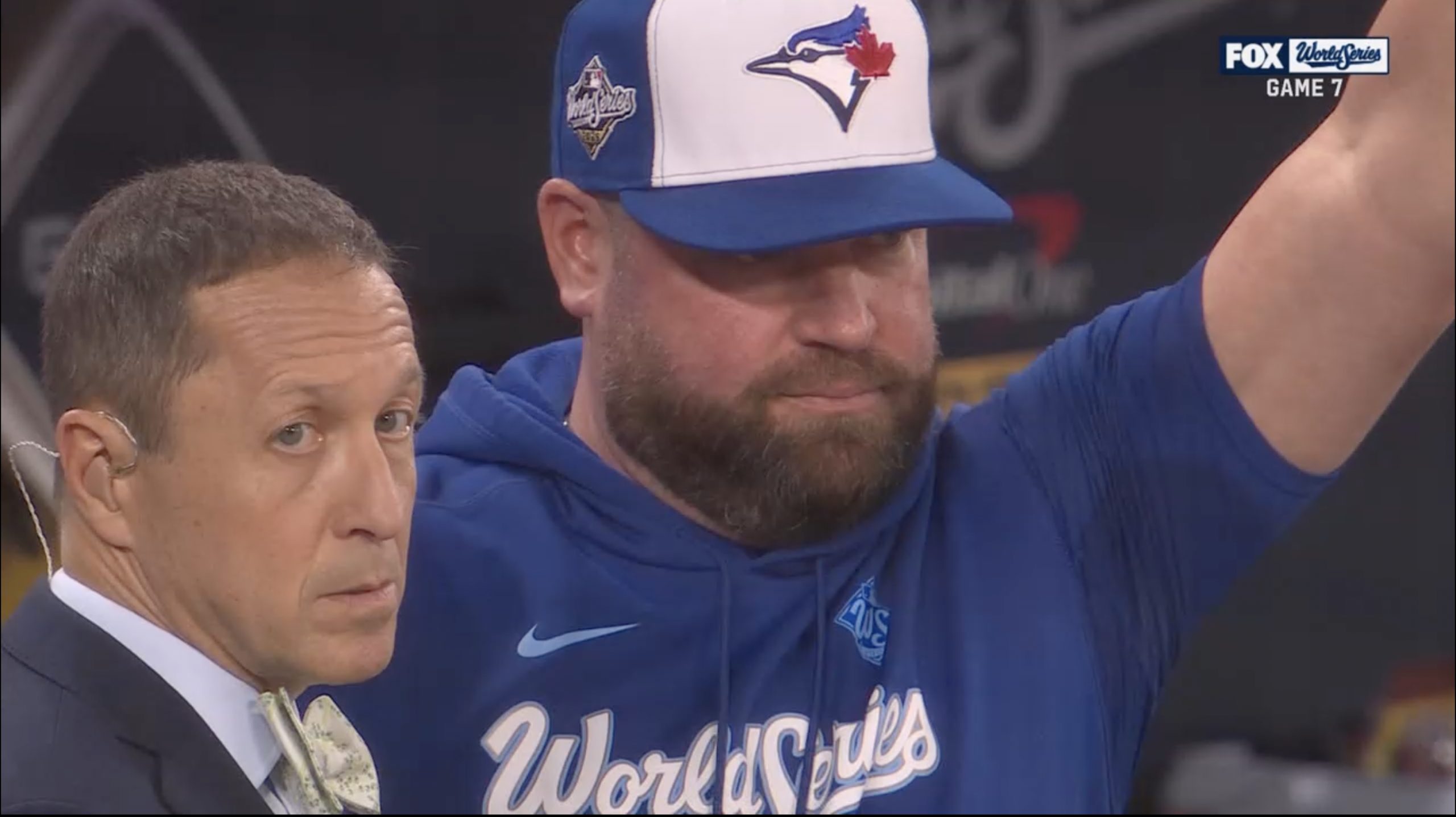 Awkward in-game interviews strike in World Series Game 7