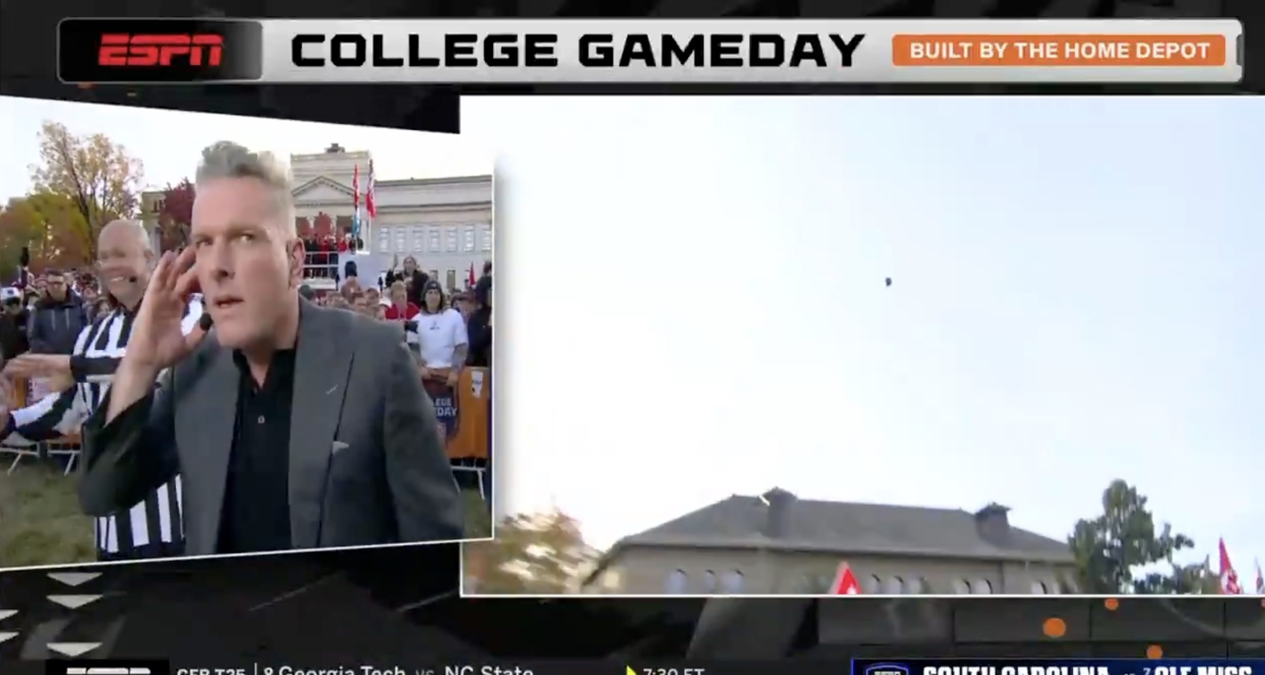 Chaos reigns at ‘College GameDay’ field goal challenge, including blockers, icing, and instant replay
