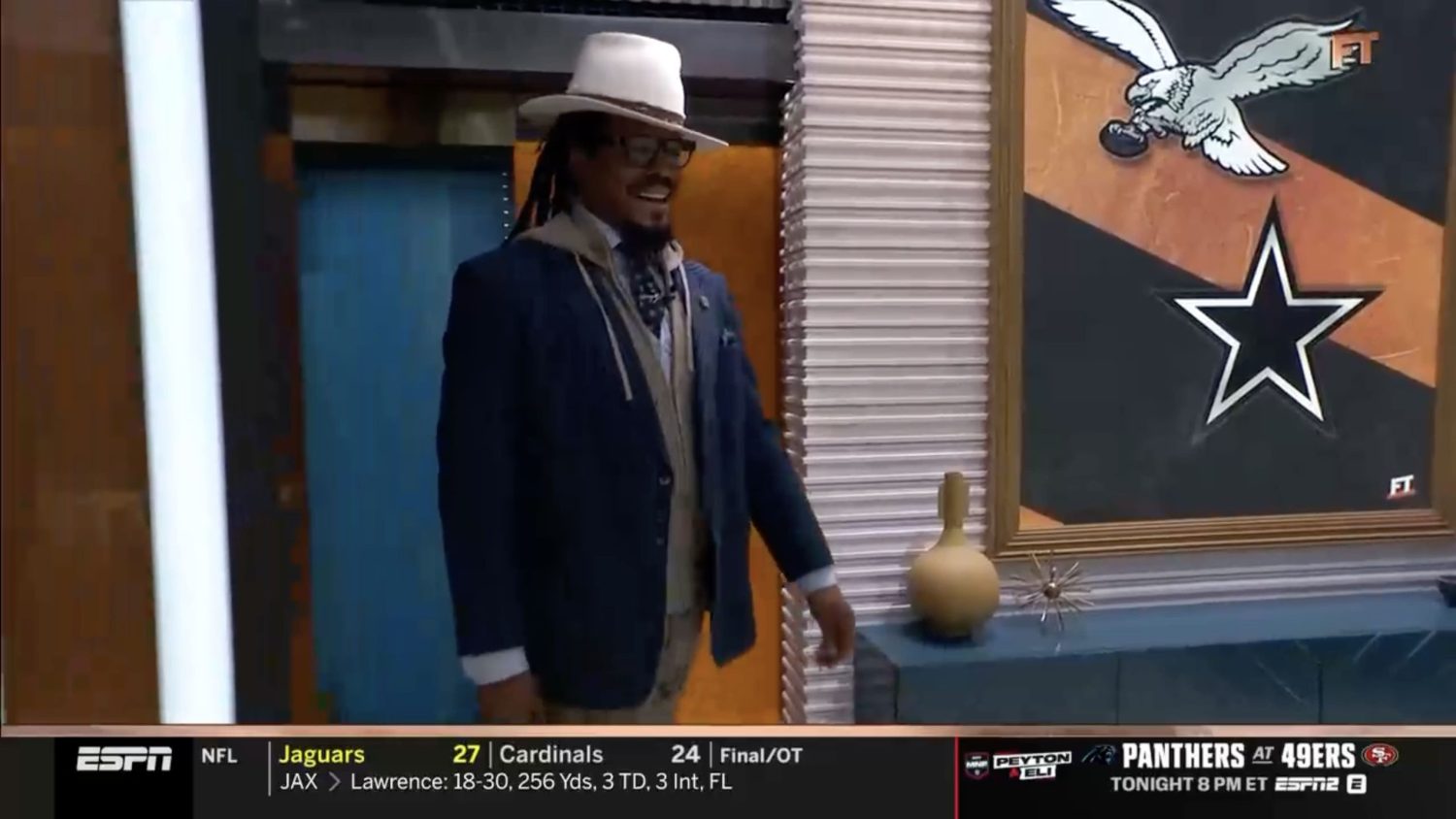 Cam Newton unexpectedly missed start of ‘First Take’