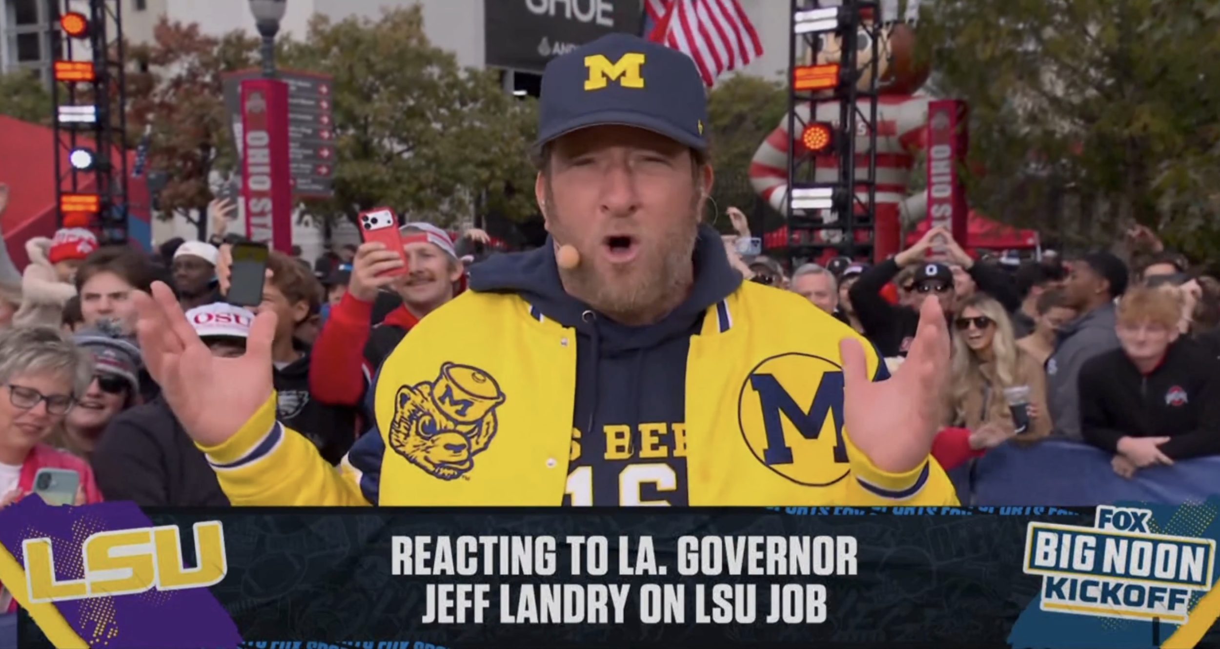 Dave Portnoy: Louisiana governor’s LSU rant ‘what makes college football great’