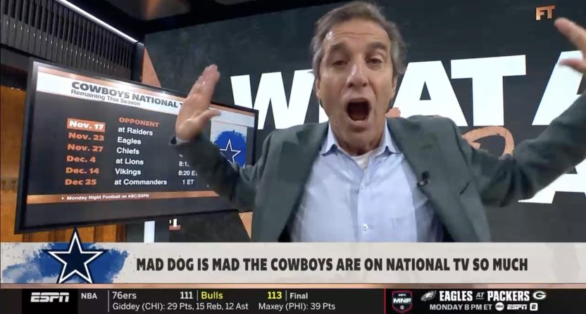 Chris Russo rants about the Dallas Cowboys on First Take