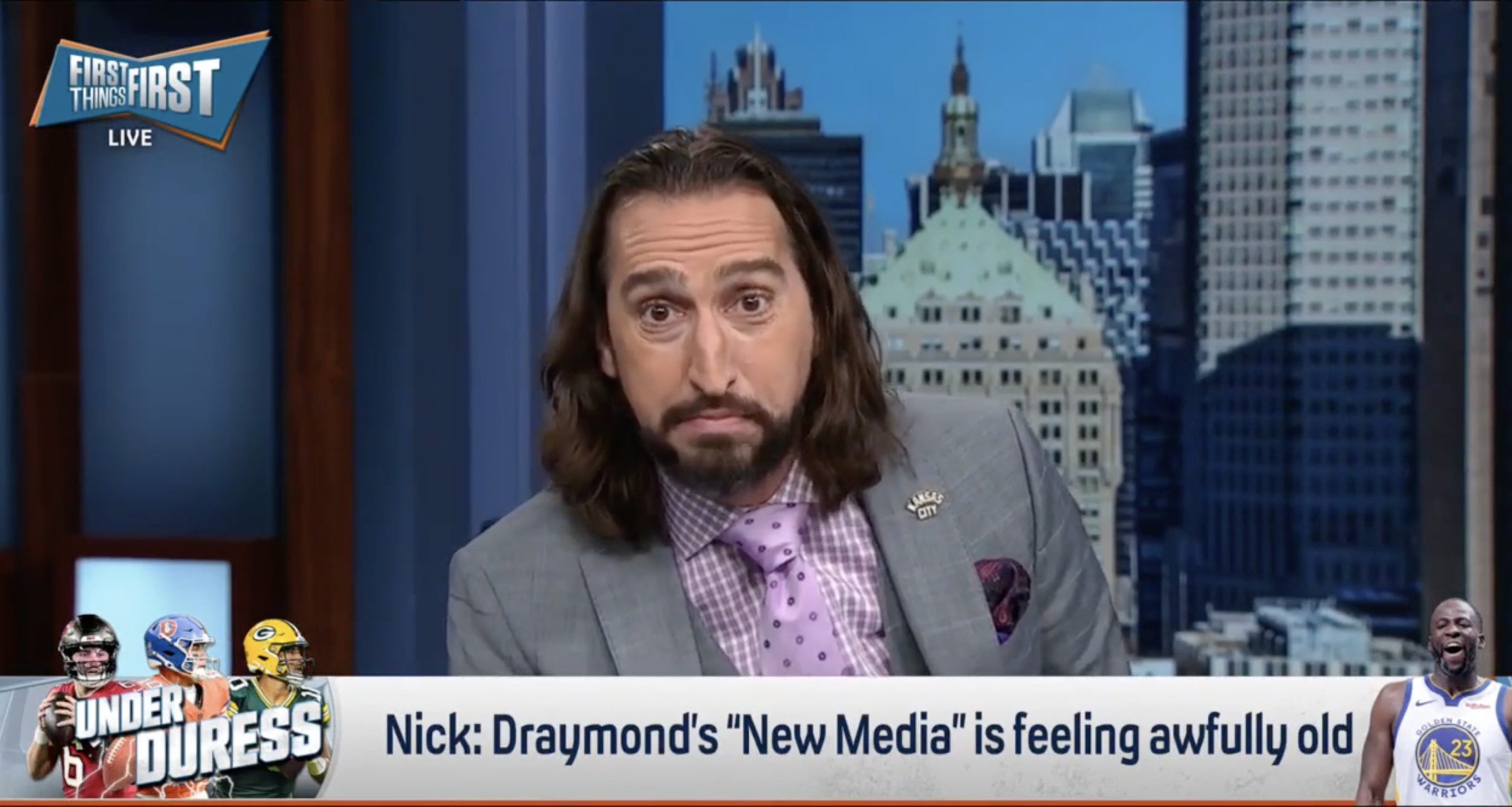 Nick Wright piles on Draymond Green over end of ‘New Media’ as Green offers lazy NFL take