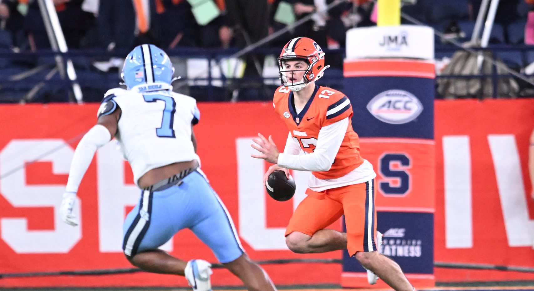 Syracuse’s Fran Brown chides media for questioning quarterback decisions
