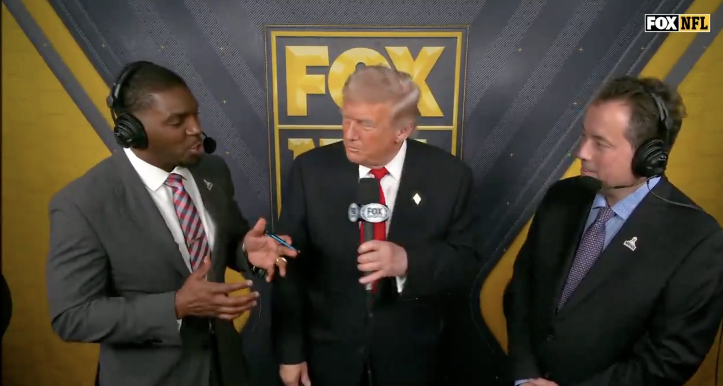Donald Trump in Fox booth