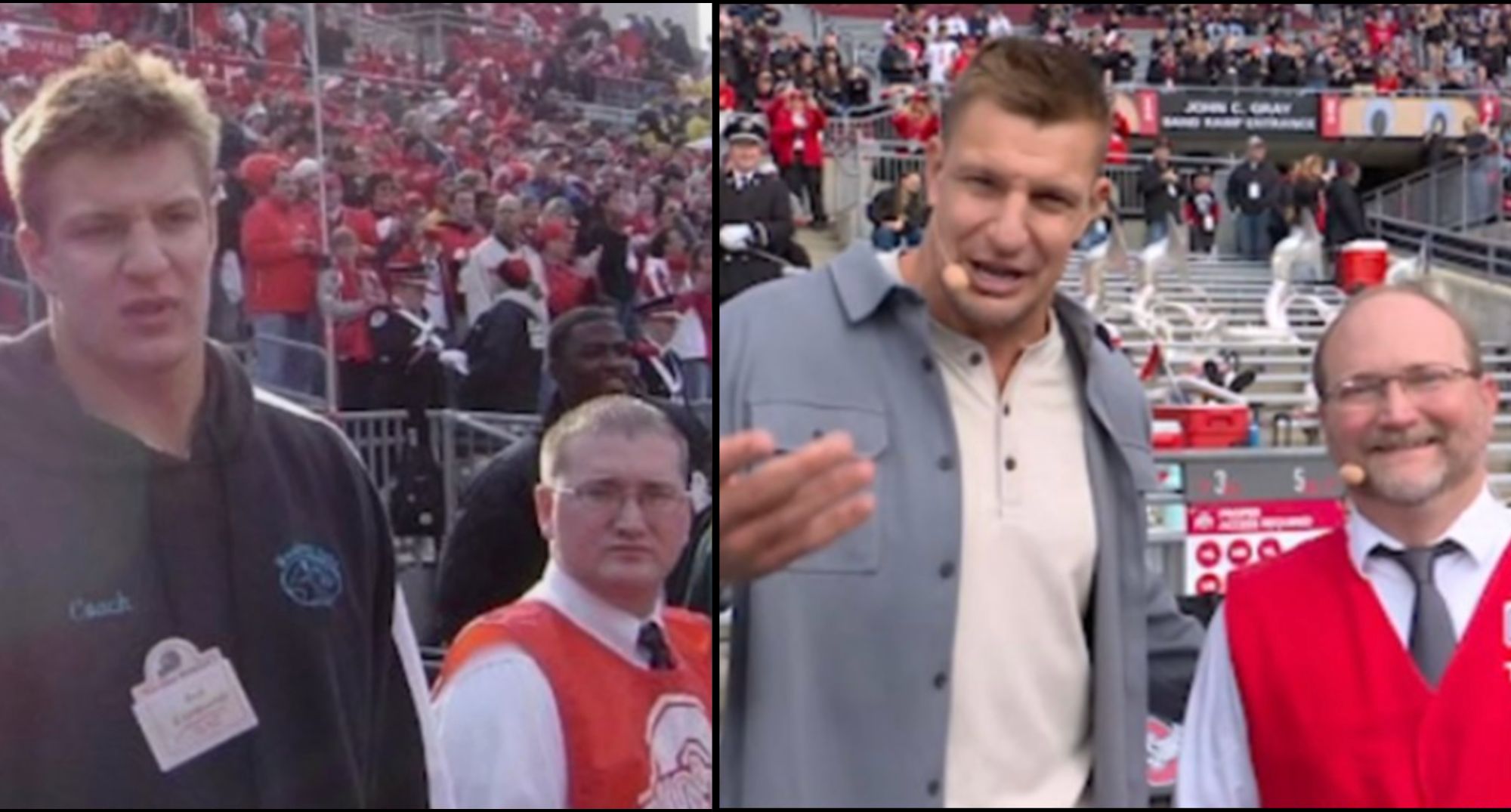 Rob Gronkowski recreates iconic meme with Ohio State staffer
