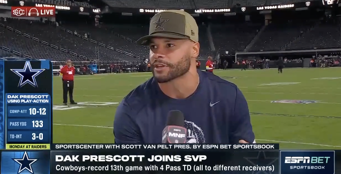 Technical difficulties wreak havoc on Dak Prescott interview with Scott Van Pelt