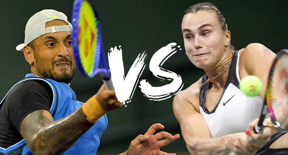 Aryna Sabalenka, Nick Kyrgios reprise ‘Battle of the Sexes’ tennis match