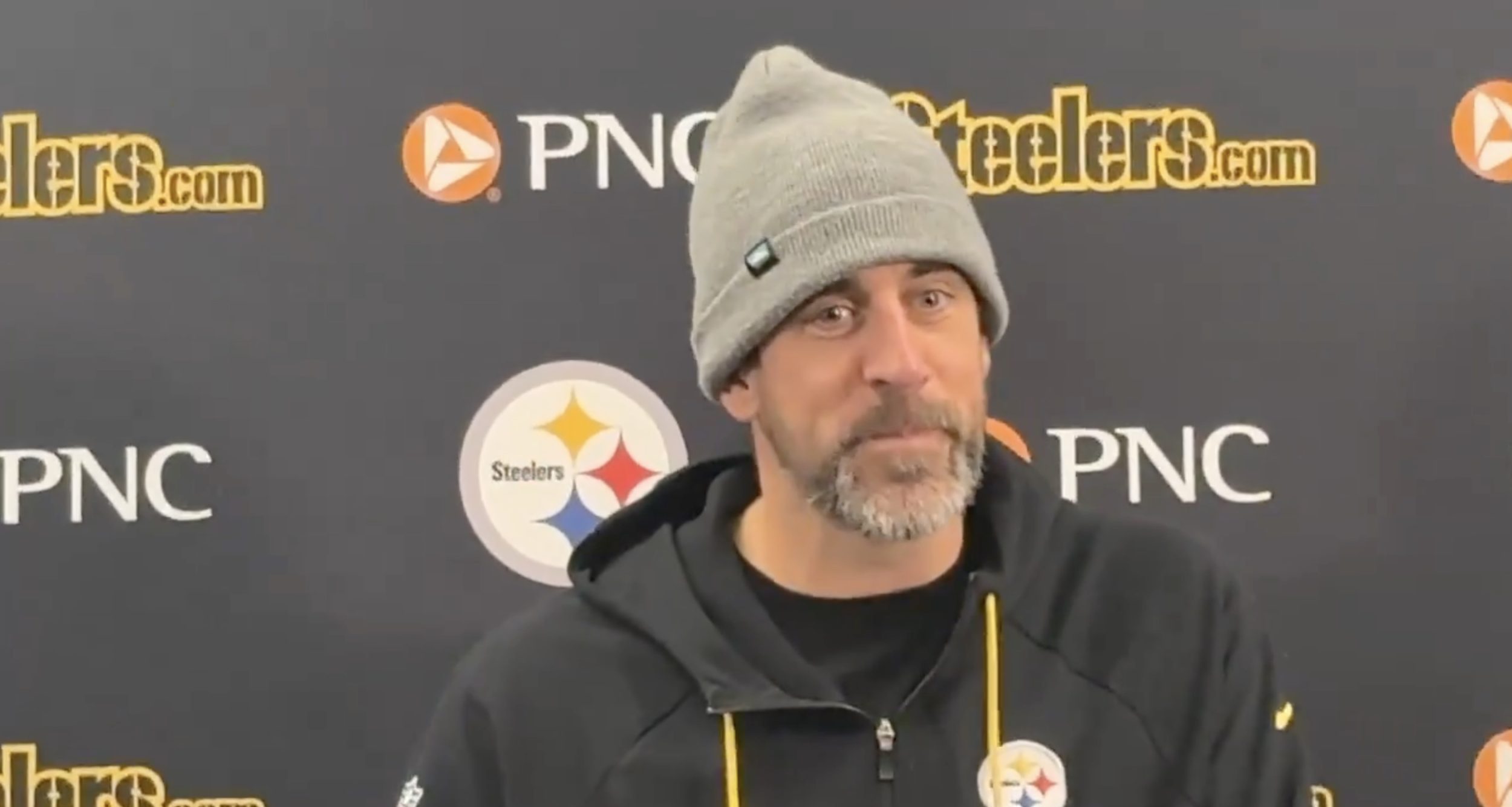 Aaron Rodgers hopes Steelers win means media ‘will shut the hell up for a week’ about Mike Tomlin