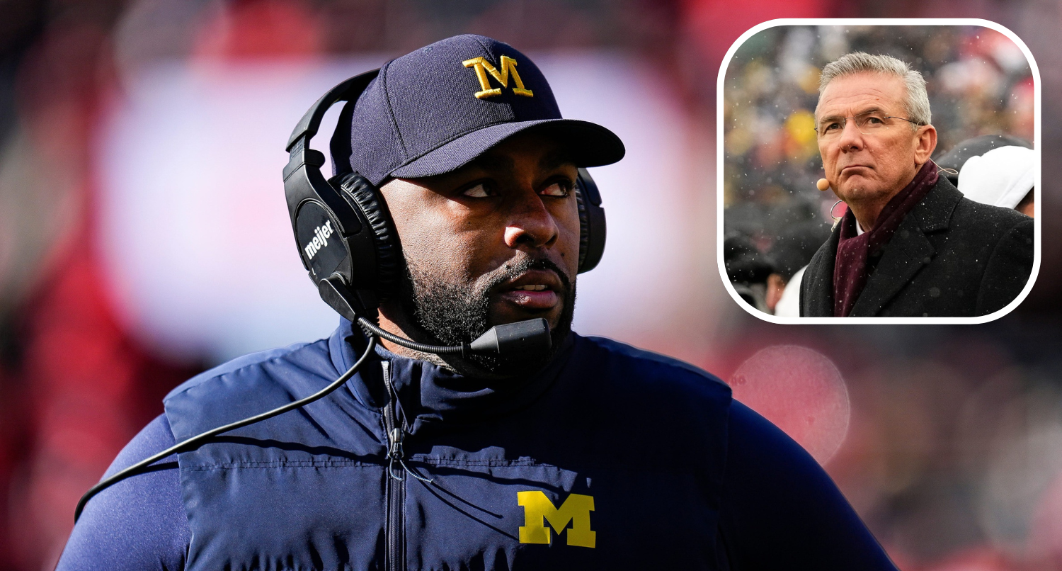 Sherrone Moore and Urban Meyer