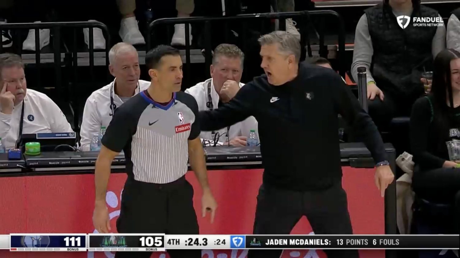 Hot mic catches Chris Finch berating NBA referee in vulgar tirade