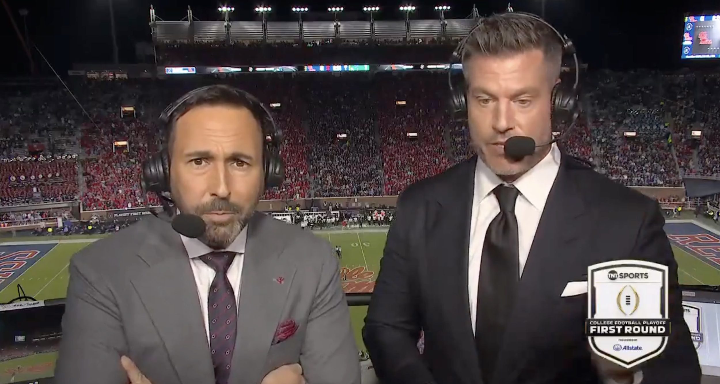 Joe Tessitore and Jesse Palmer