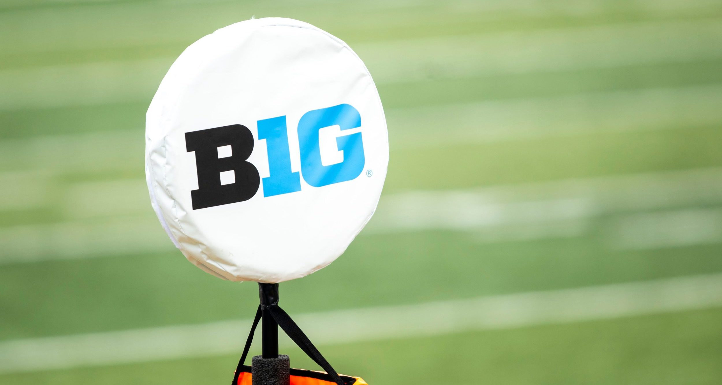 A detail view of a logo for the Big Ten Conference