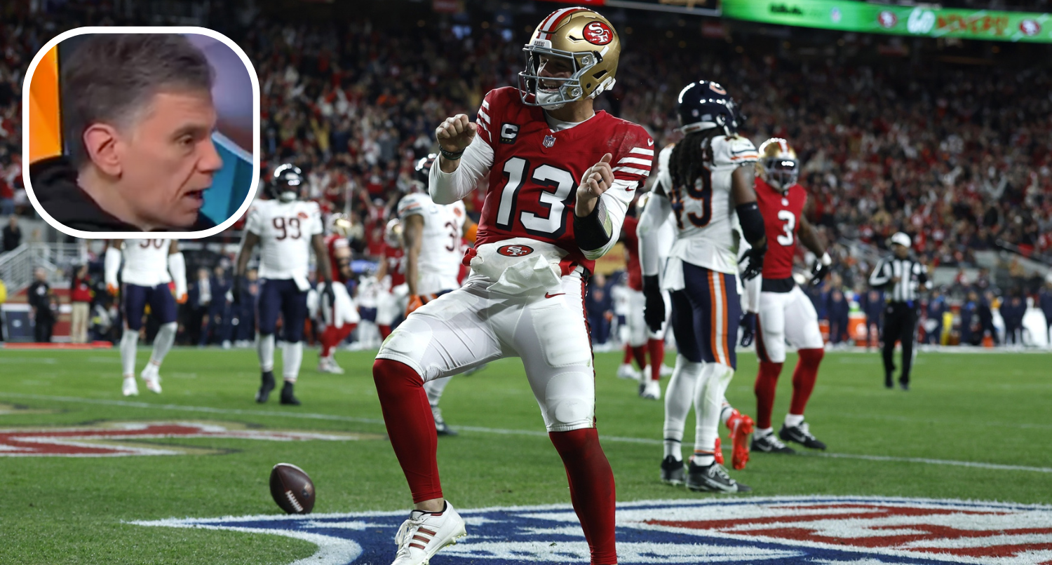 San Francisco 49ers QB Brock Purdy and Mike Florio