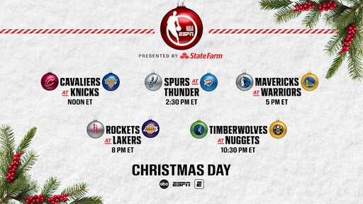 ESPN, ABC finalize NBA Christmas Day broadcast teams