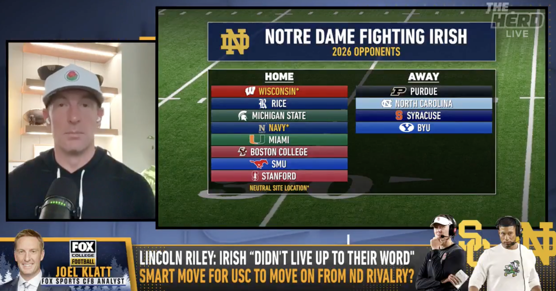 Joel Klatt Herd Notre Dame