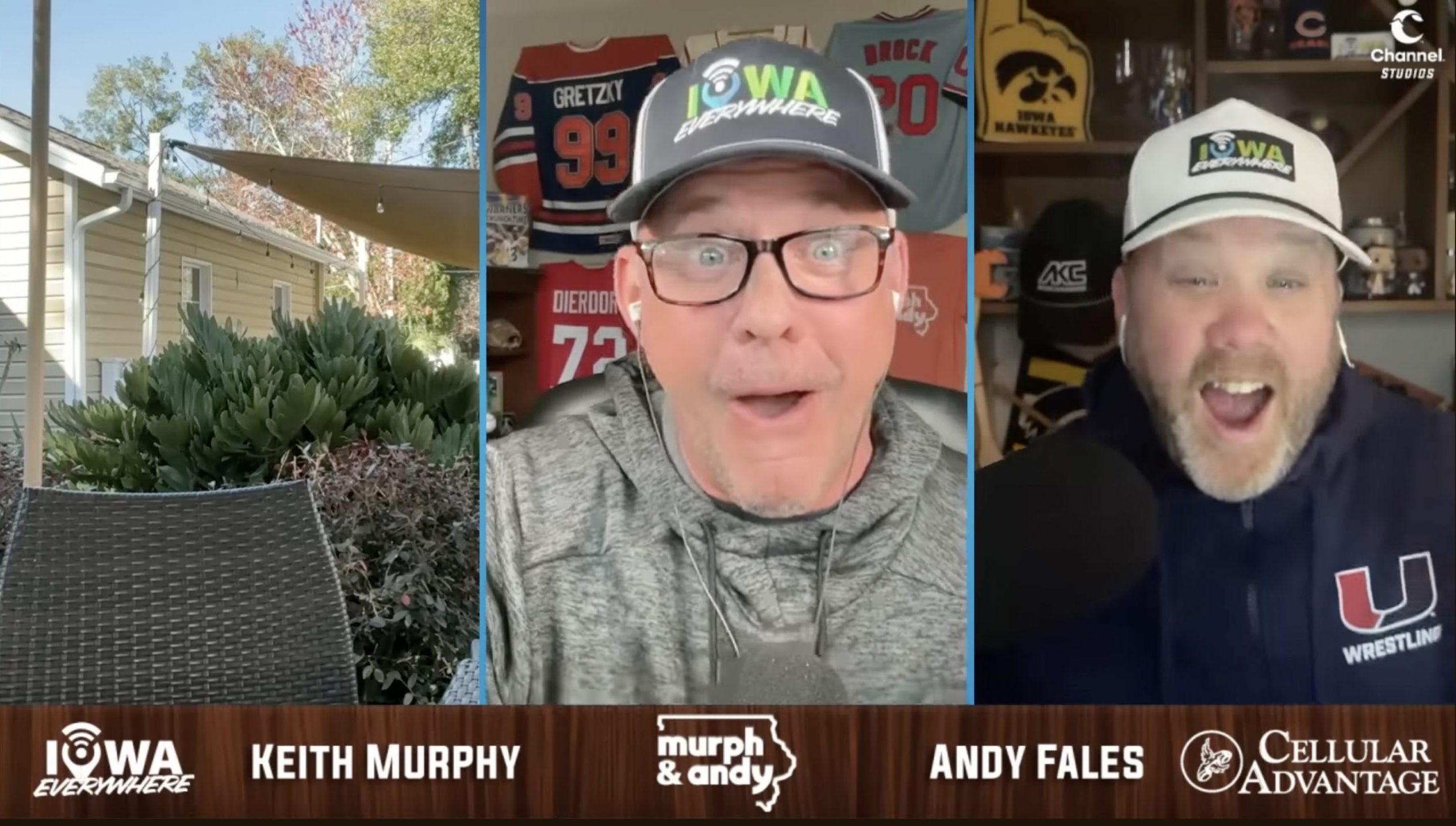 'Murph & Andy' show co-host Keith Murphy used the restroom while his mic was still on. Photo Credit: Murph & Andy on YouTube; Iowa Everywhere