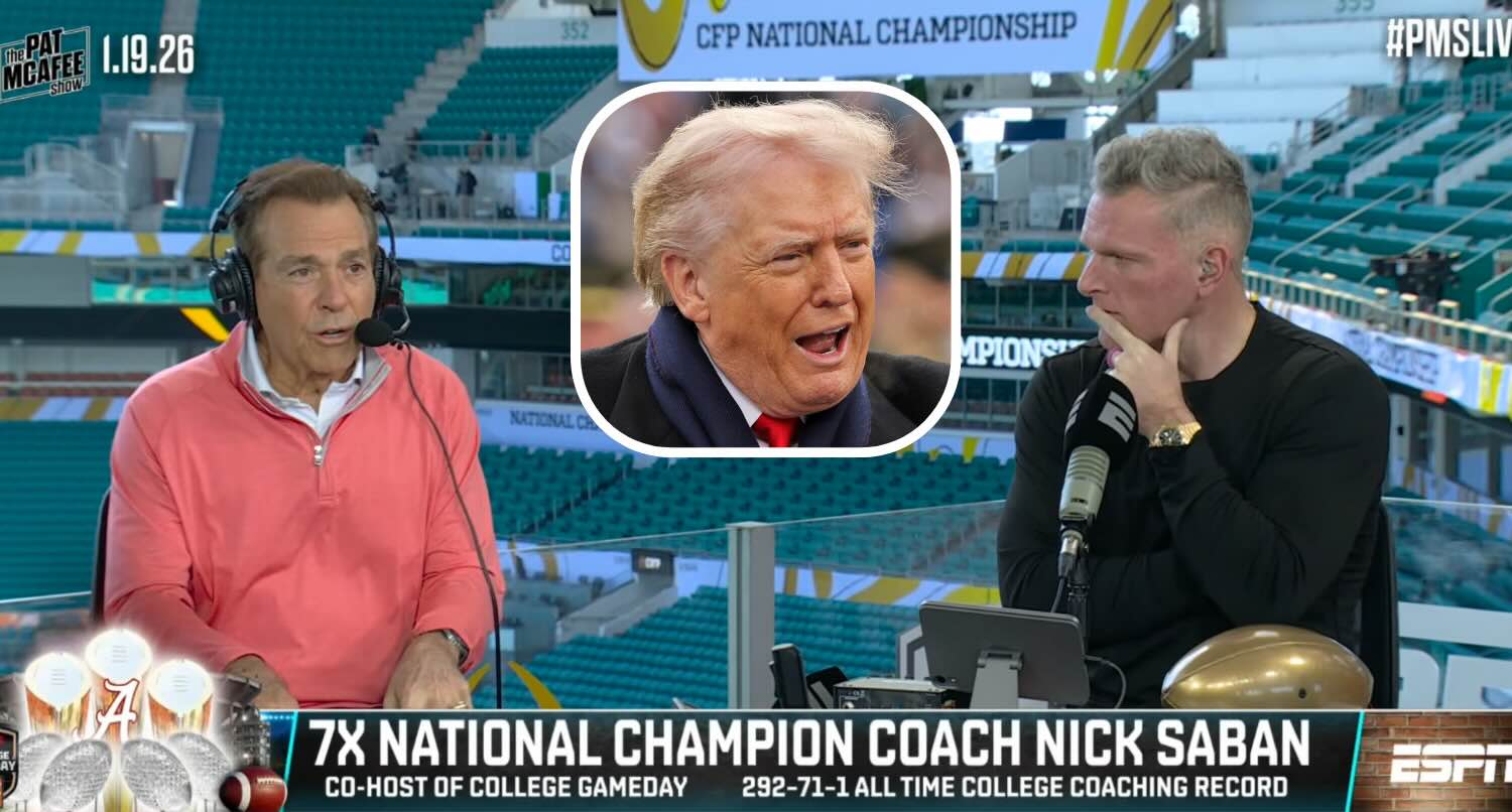 Pat McAfee concerned national championship could be delayed by Donald Trump’s arrival
