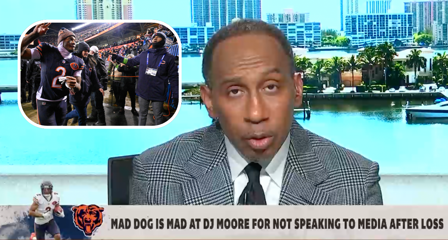 Stephen A. Smith unloads on DJ Moore for ducking media