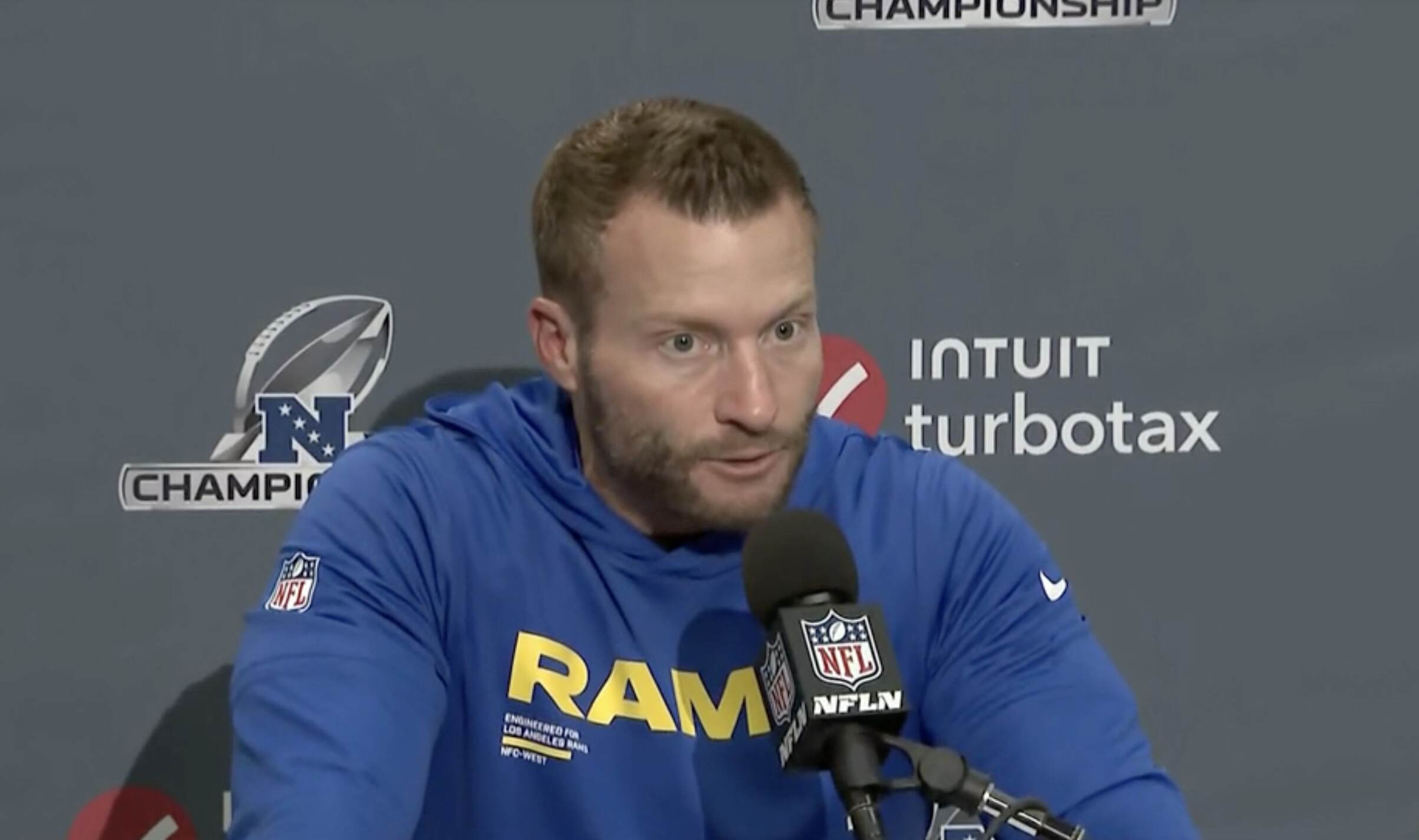 Sean McVay snaps at Matthew Stafford retirement question: 'What the hell kind of question is that?"