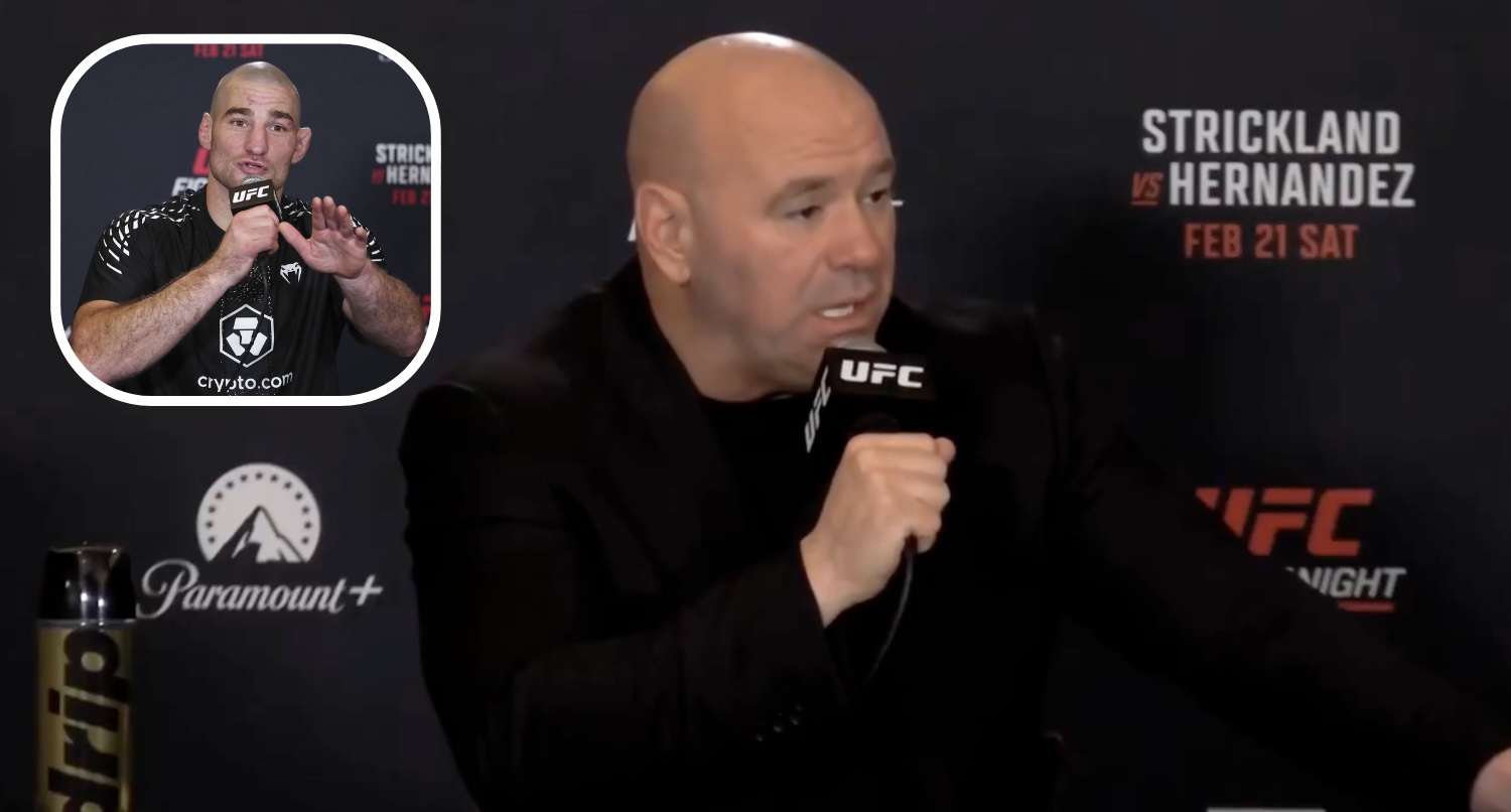 Dana White and Sean Strickland