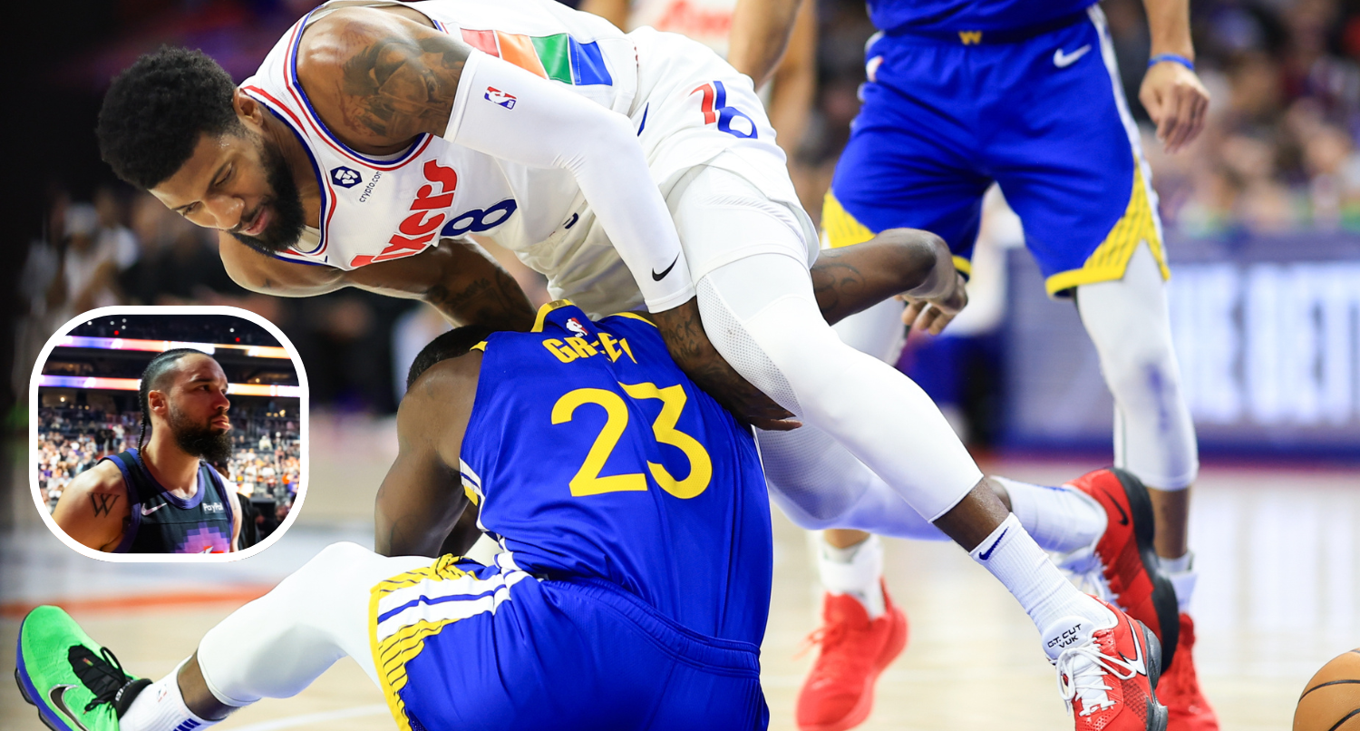 Dillon Brooks, Paul George, and Draymond Green