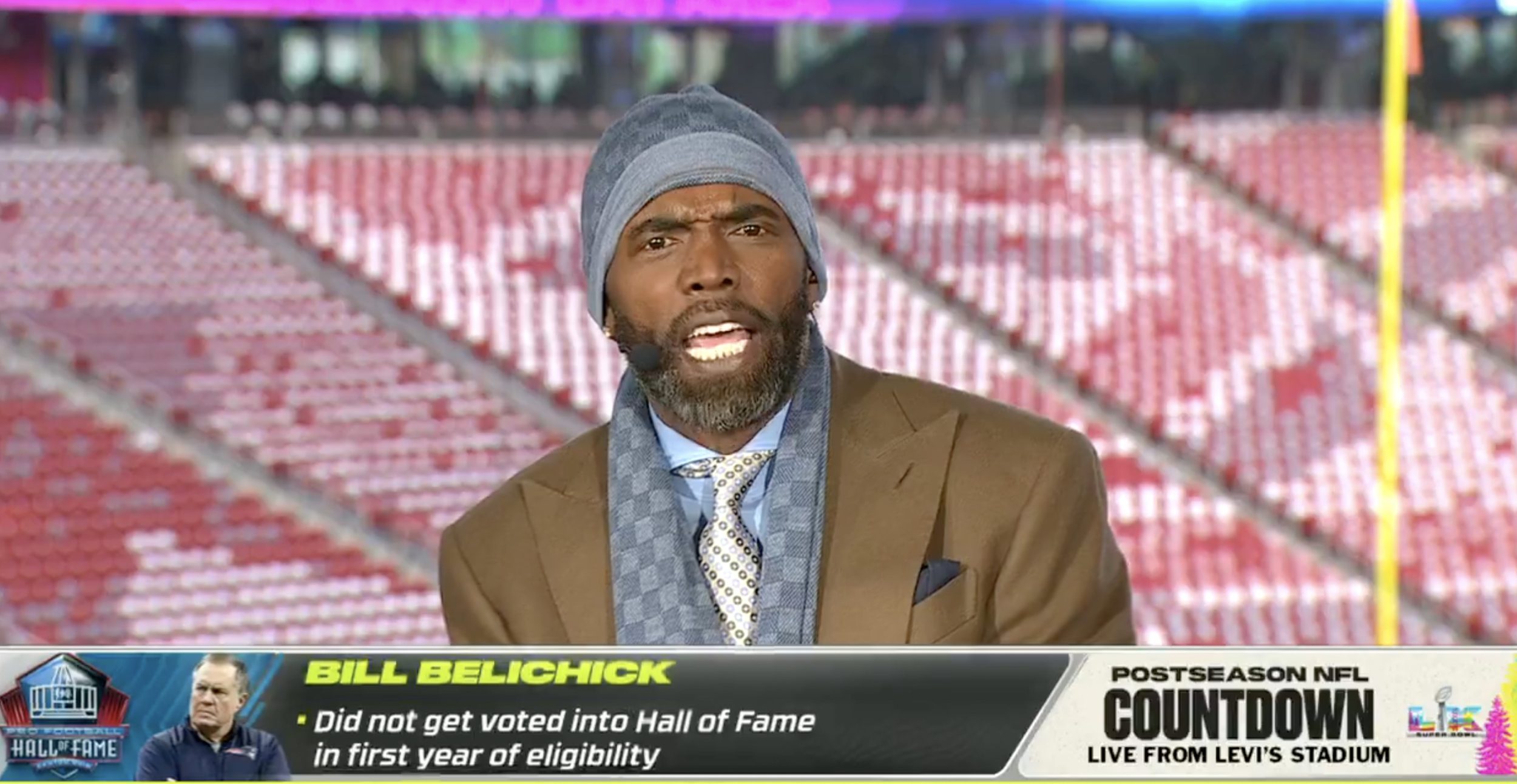 Randy Moss on ESPN's Postseason Countdown.