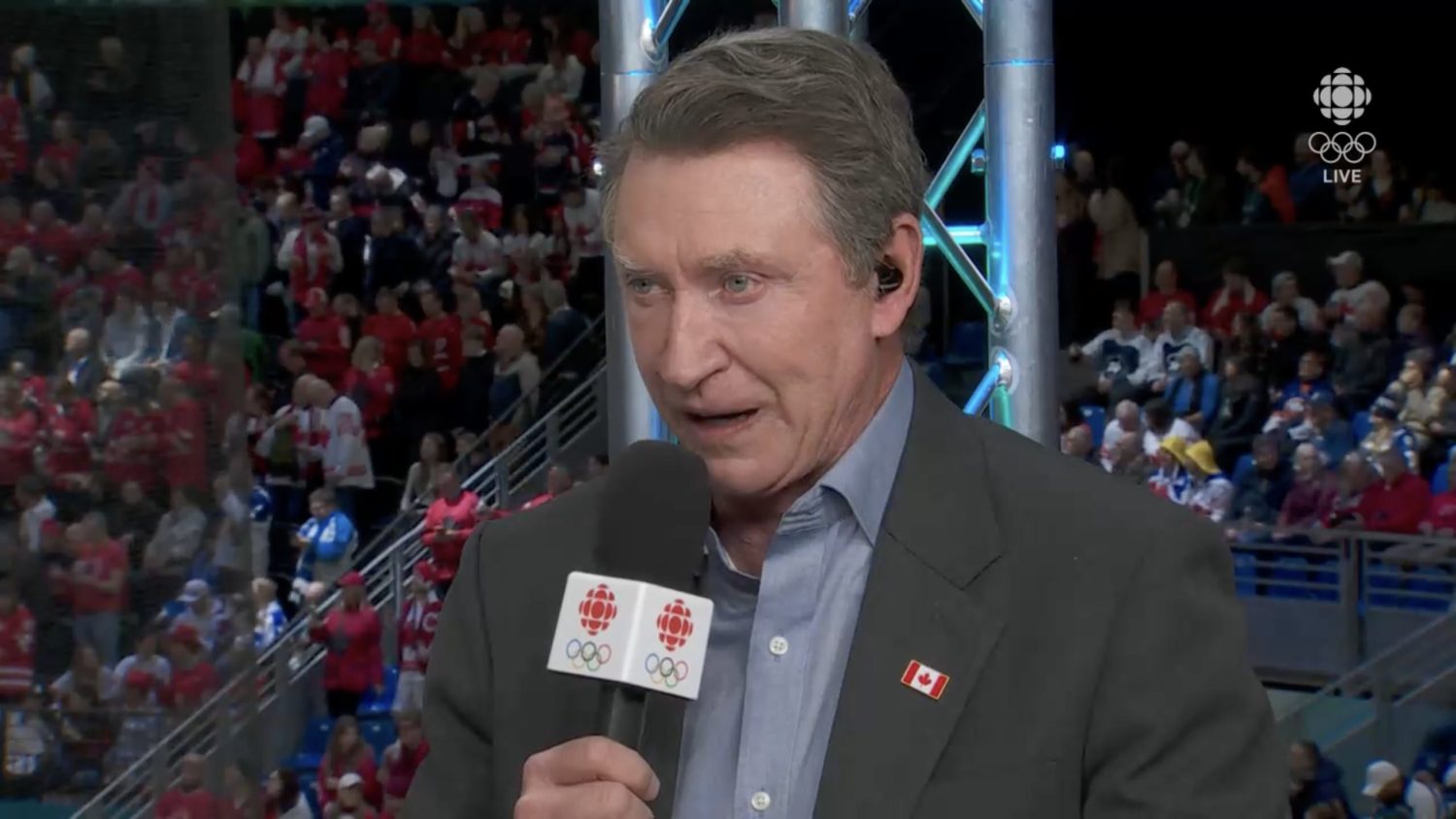 Wayne Gretzky speaks about allegiance to Canada on CBC