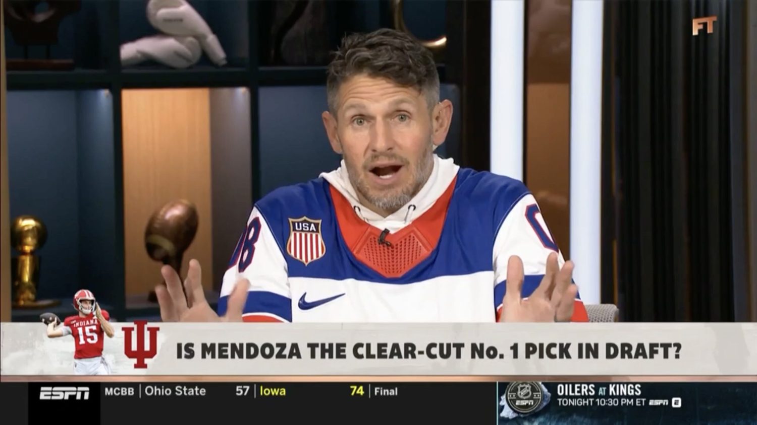 Dan Orlovsky discussing Fernando Mendoza