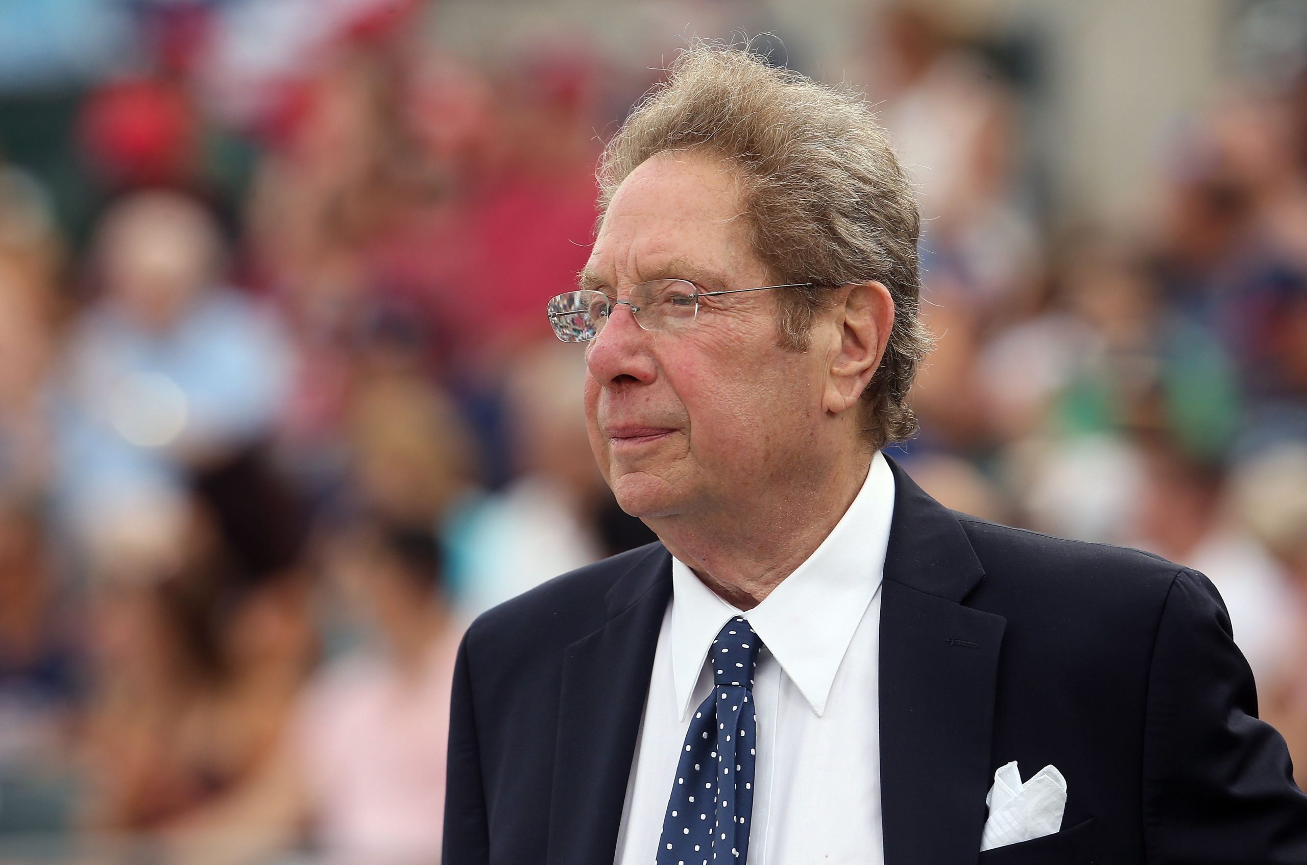 Legendary New. York Yankees radio voice John Sterling. Credit: Bob Karp/Staff Photographer/ USA TODAY NETWORK / USA TODAY NETWORK