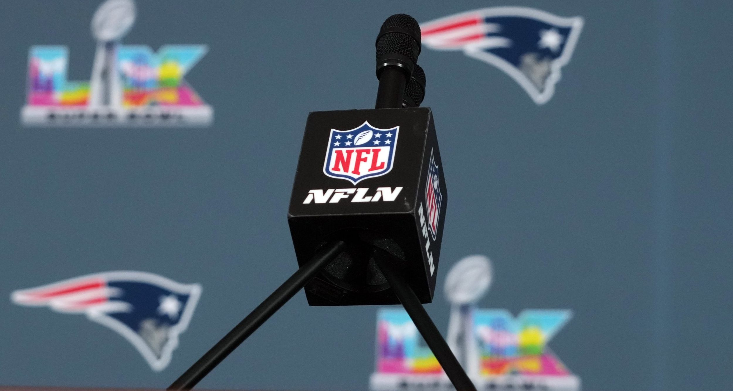 A microphone with the NFL Network logo