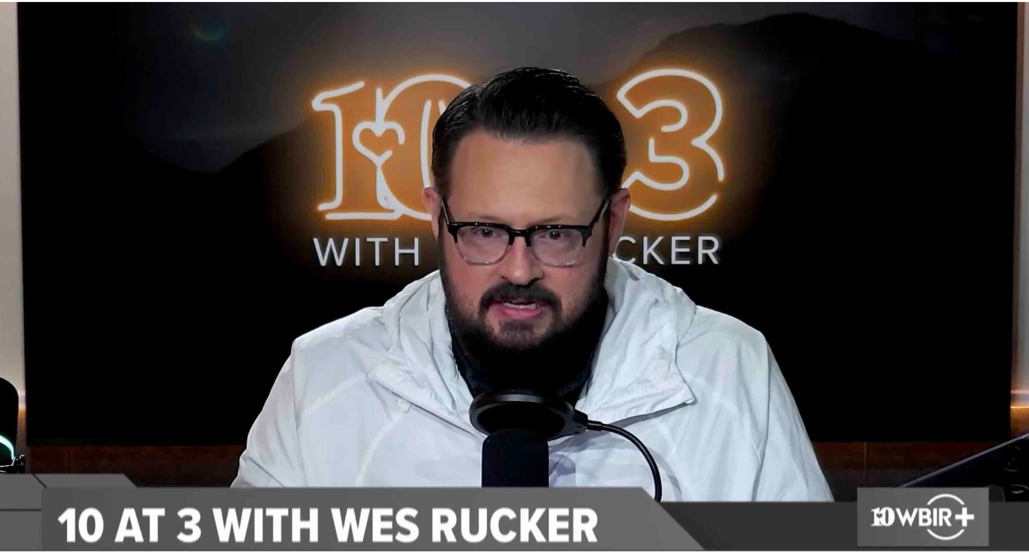 Wes Rucker on the '10 to 3 with Wes Rucker' streaming show and podcast. Credit: WBIR