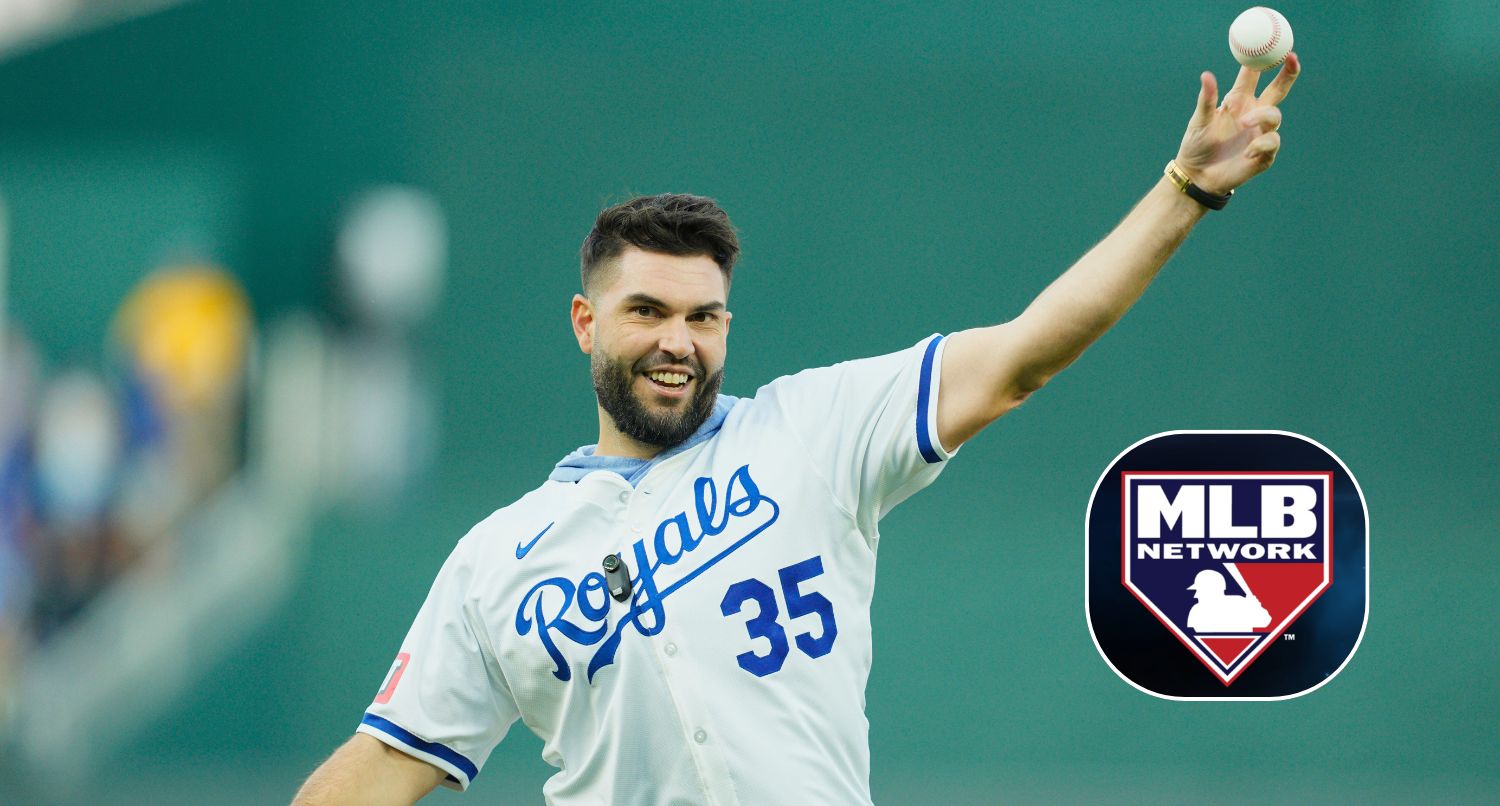 Kansas City Royals legend Eric Hosmer is joining MLB Network as a studio analyst. Credit: Jay Biggerstaff-Imagn Images; MLB Network