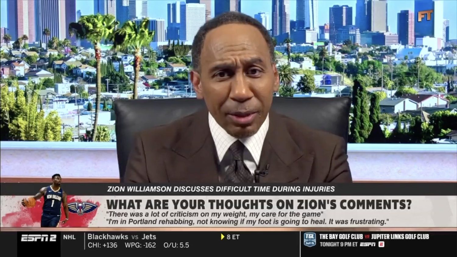 Stephen A. Smith responds to Zion Williamson