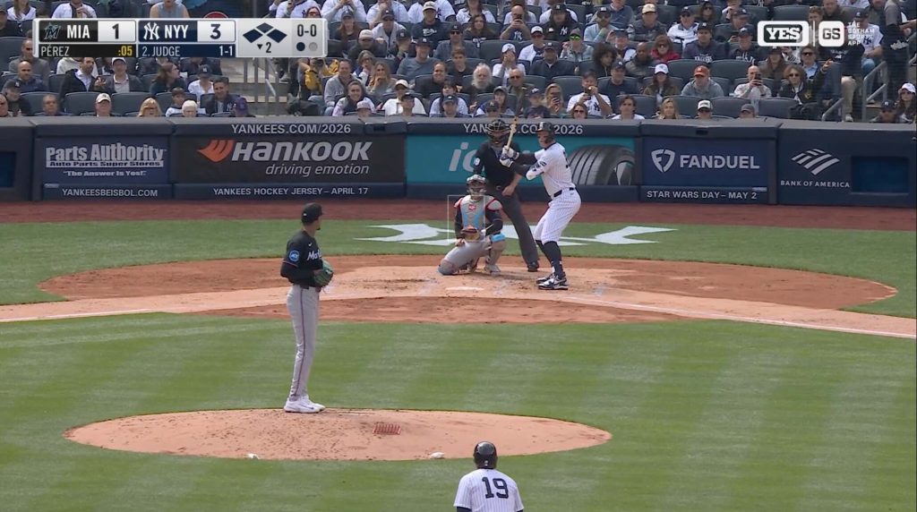 The New York Yankees broadcast in 2026. Credit: YES Network