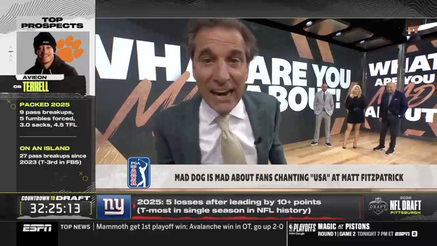 Chris Russo disgusted by American golf fans chanting ‘USA’ at Matt Fitzpatrick