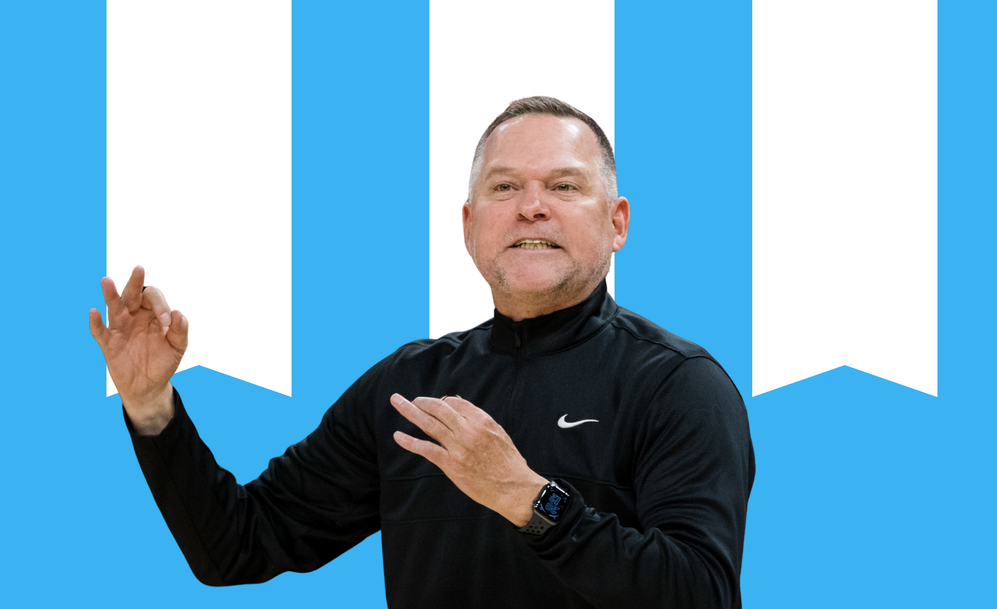 North Carolina slammed for Michael Malone graphic