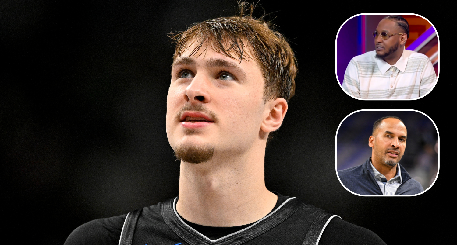 Carmelo Anthony wants Nico Harrison to get credit for Cooper Flagg’s Rookie of the Year win