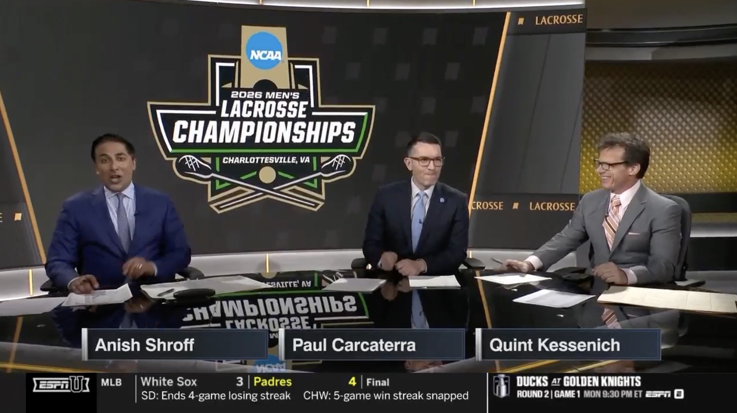 ESPN's Anish Shroff calls out NCAA bracket leak on lacrosse selection show
