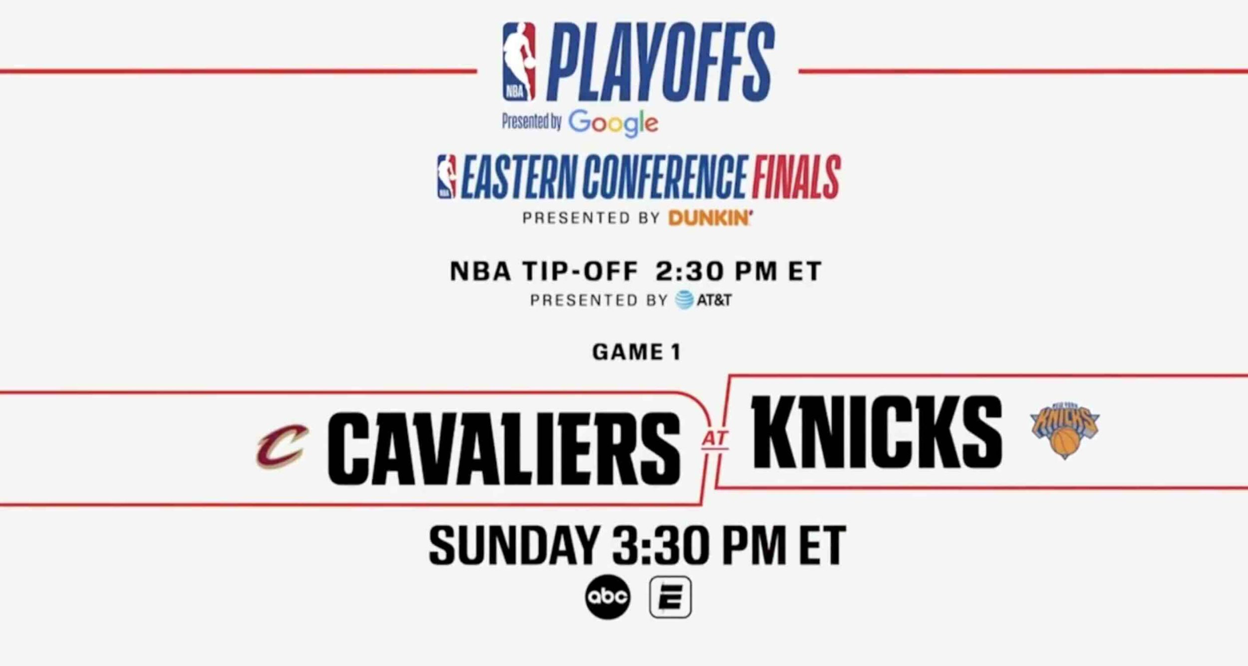 Knicks-Cavaliers ABC promo