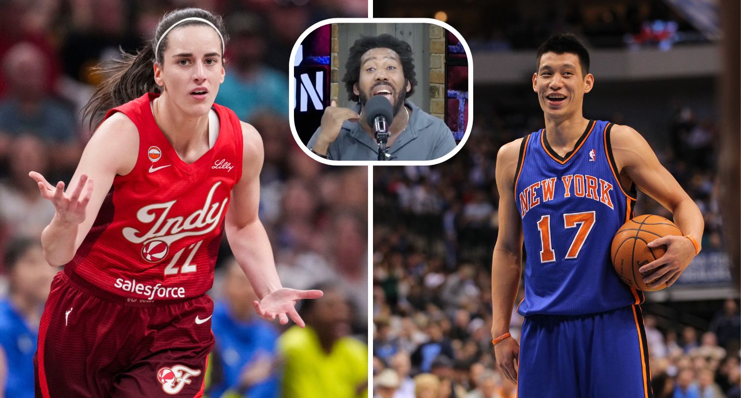 Caitlin Clark, Jeremy Lin, and Tyone Johnson