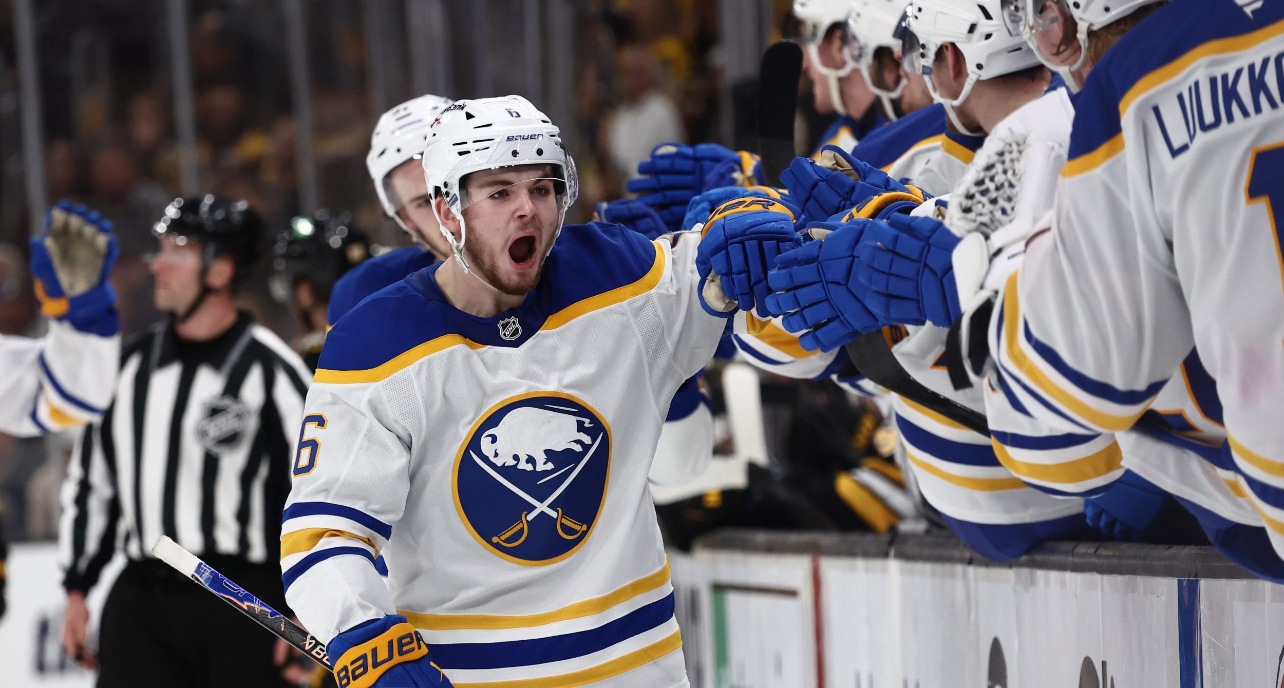 Buffalo Sabres left wing Zach Benson