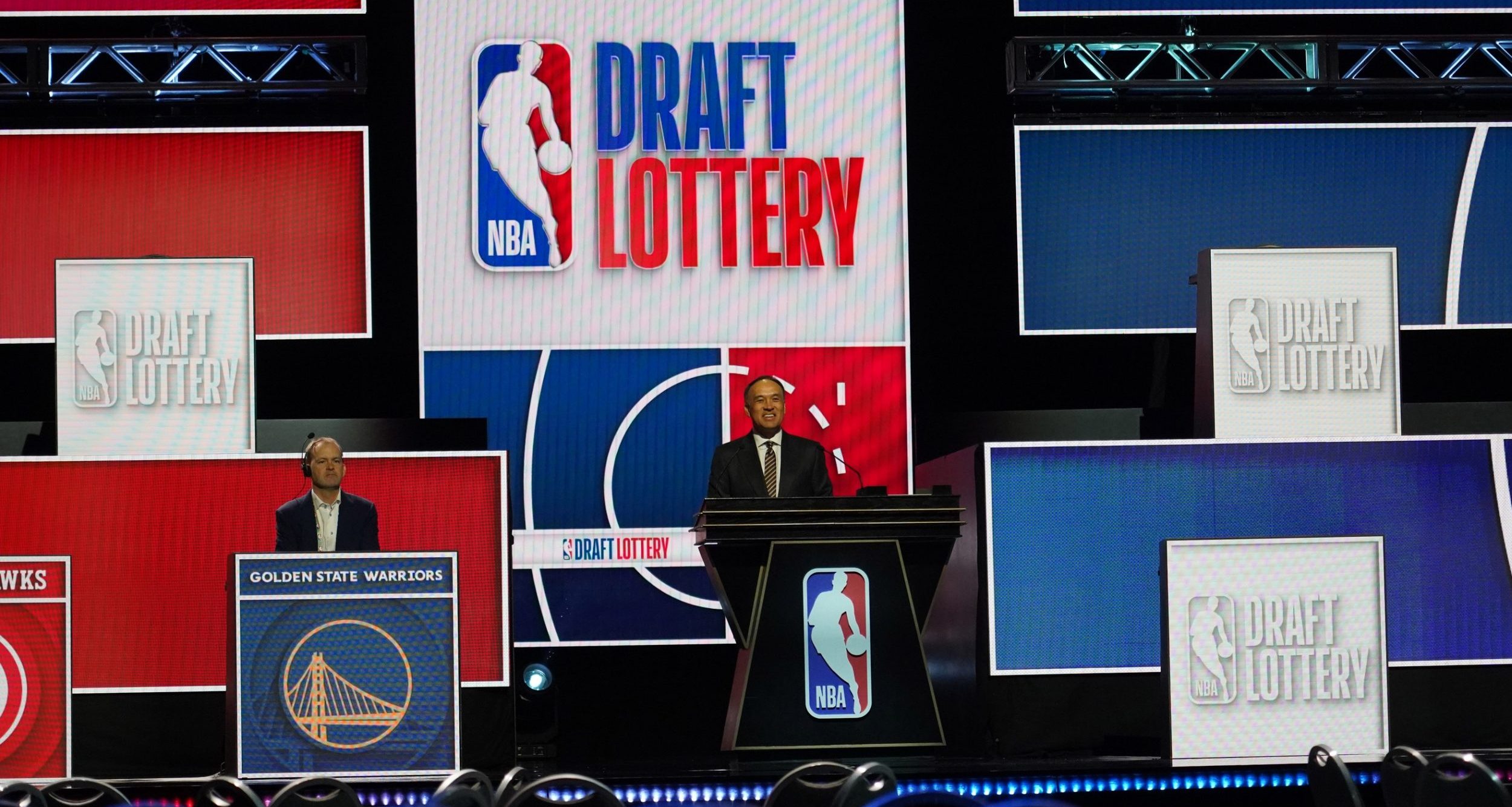 Rehearsal before the 2026 NBA Draft Lottery
