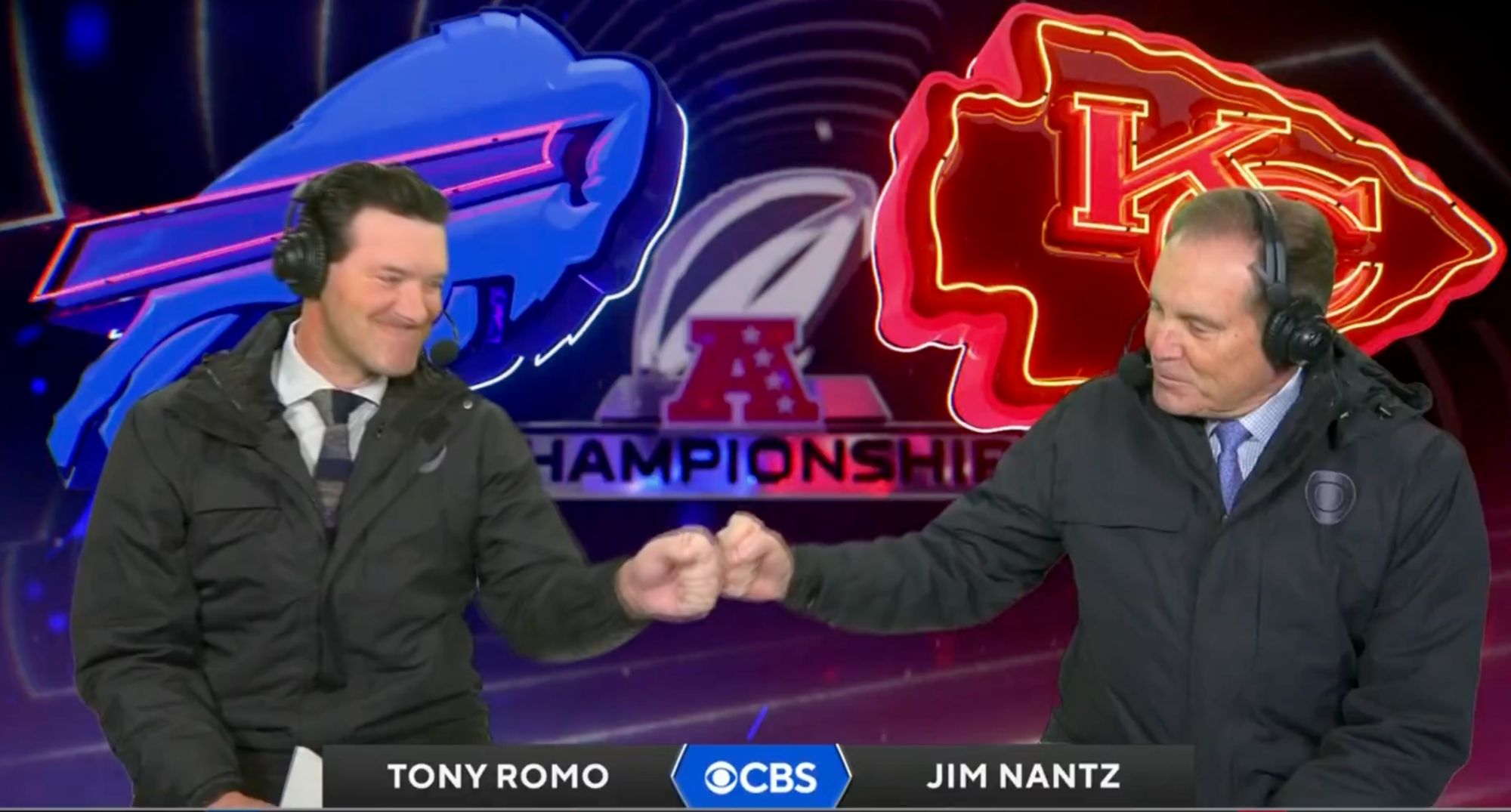 Jim Nantz and Tony Romo