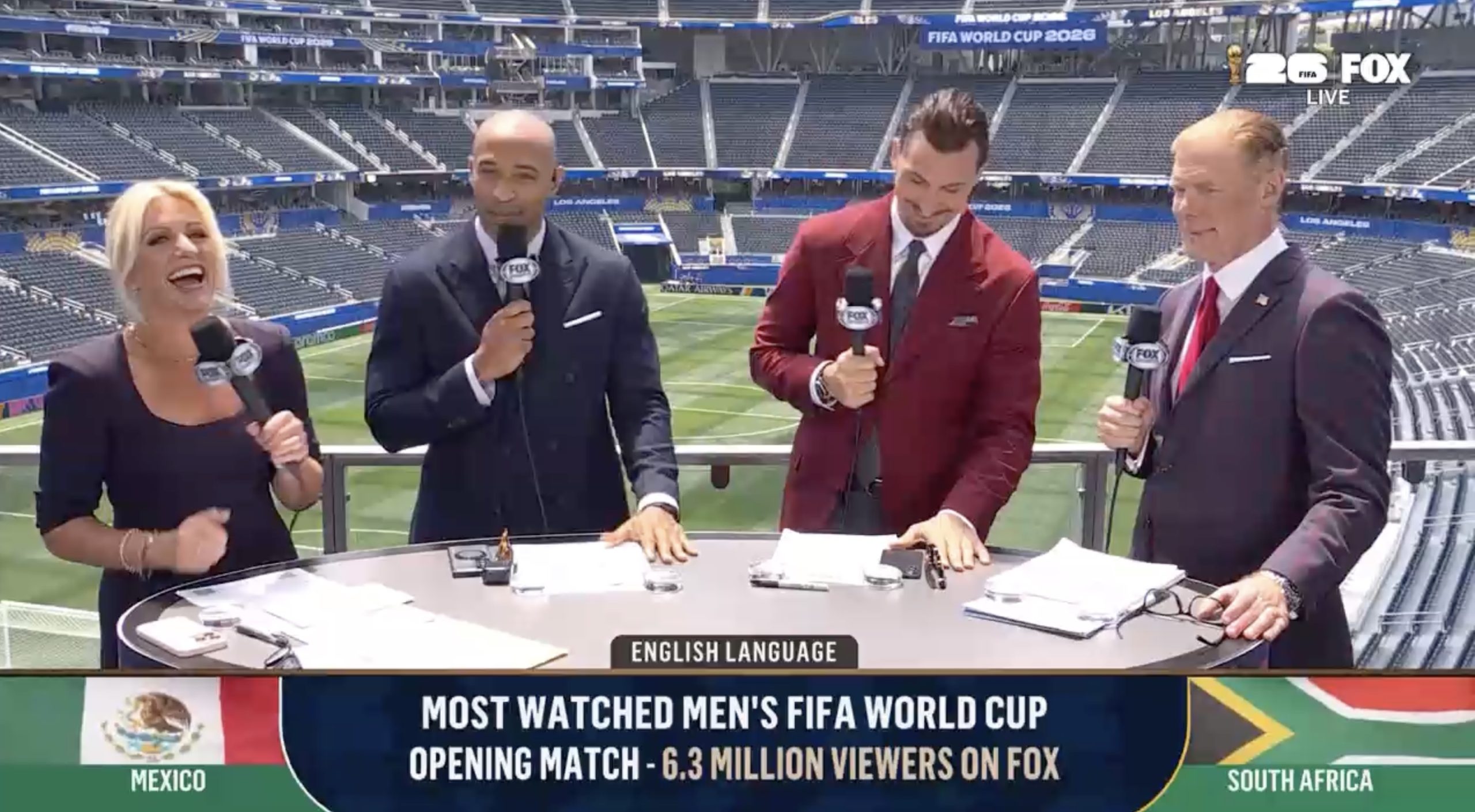 2026 FIFA World Cup opening match scores record audiences for Fox, Telemundo
